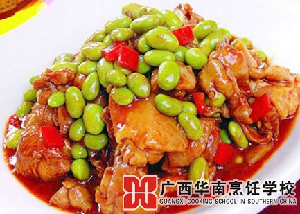 毛豆炒鸡仔